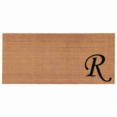 Calloway Mills Monogram Door Mat, Black, Natural, 24 in W x 48 in L 153622448R